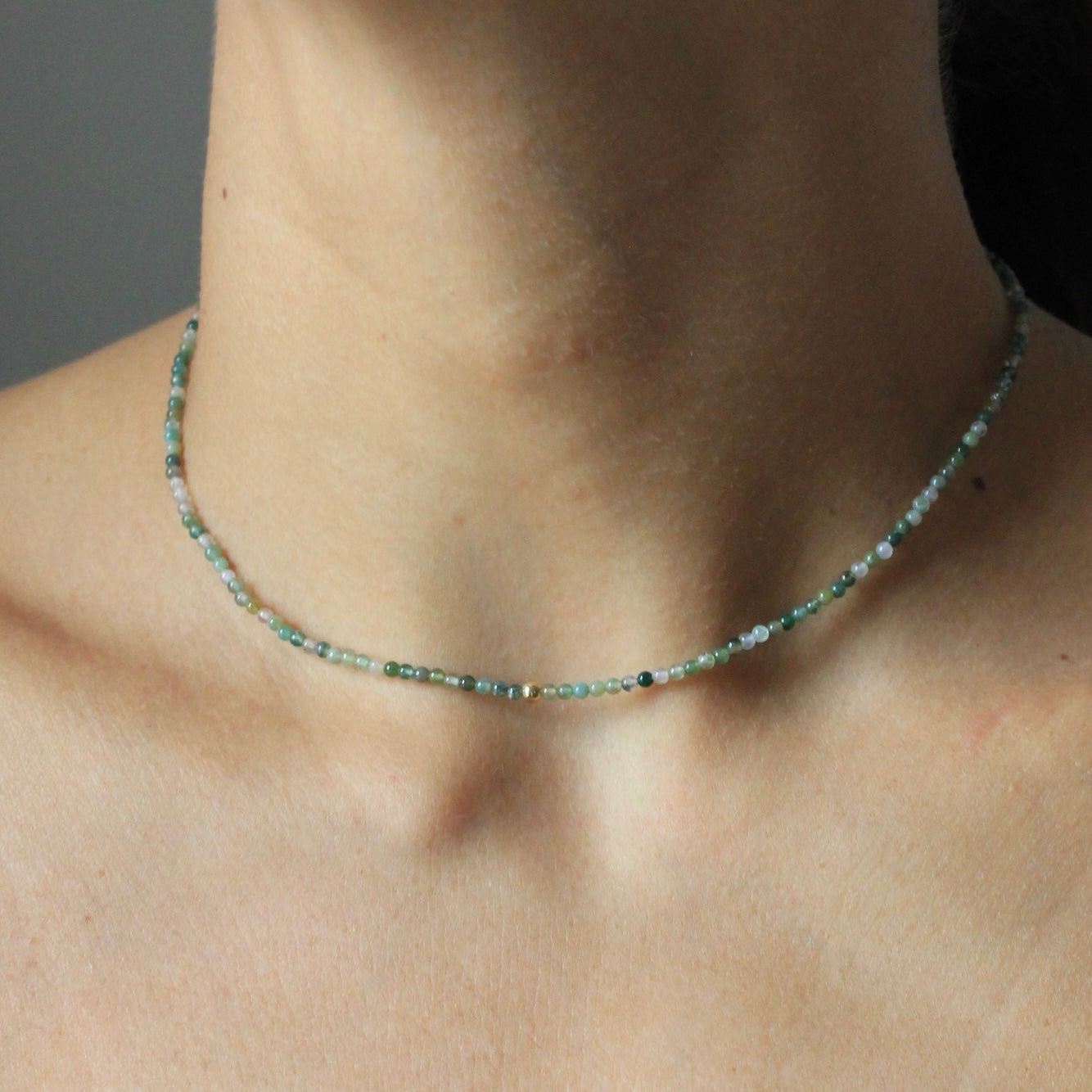 MINI BOLLICINA- Choker di pietre naturali