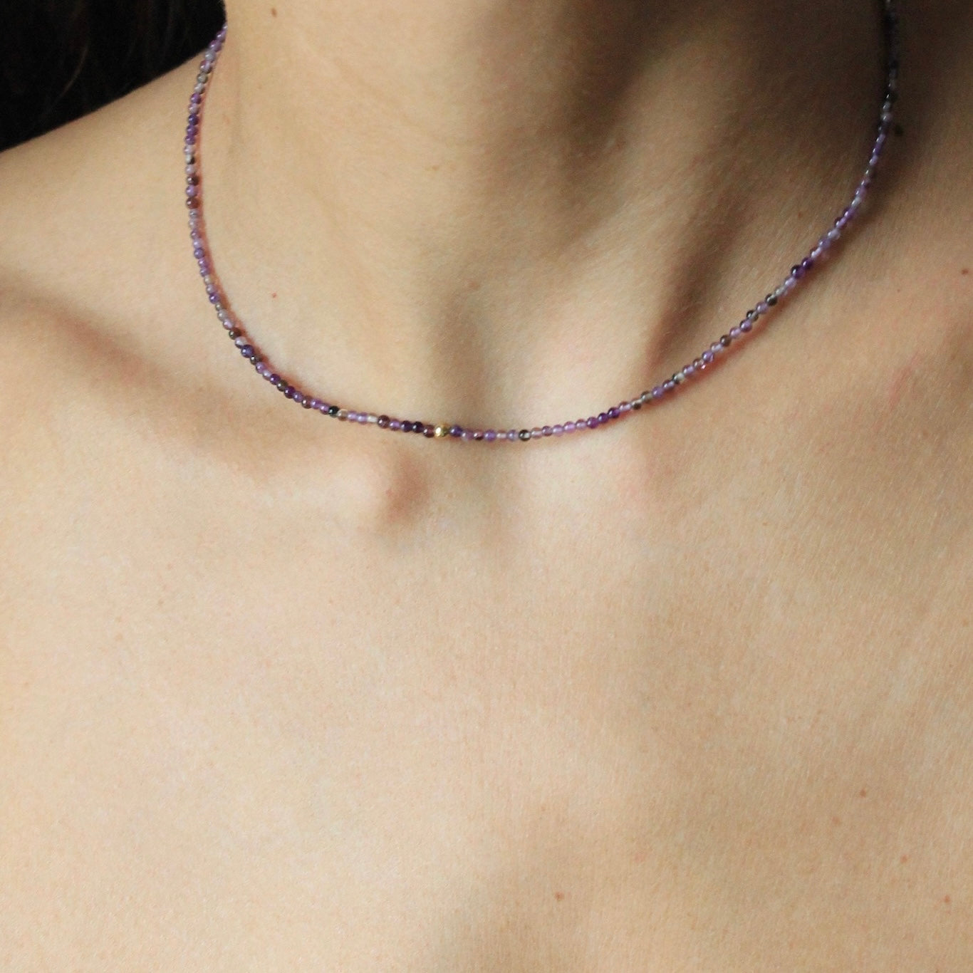 MINI BOLLICINA- Choker di pietre naturali