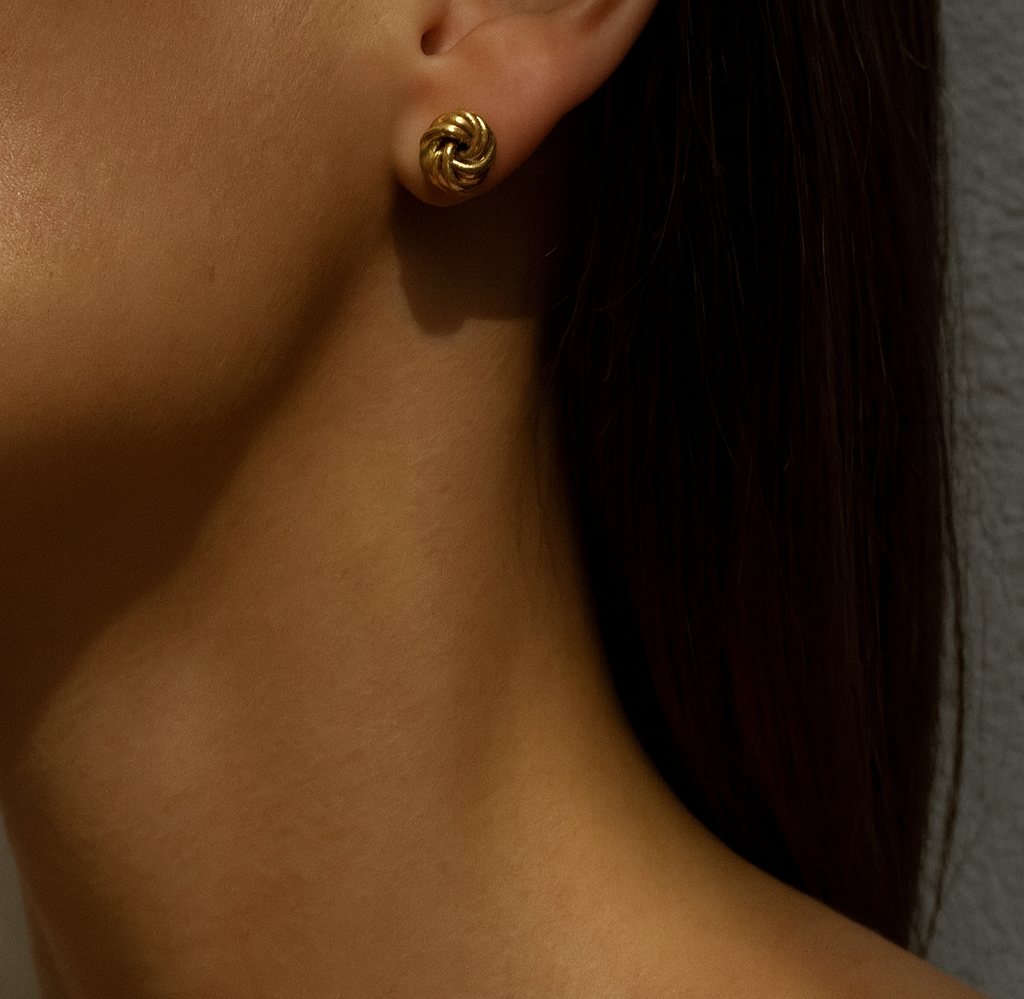 Orecchini Nodini Oro 9k