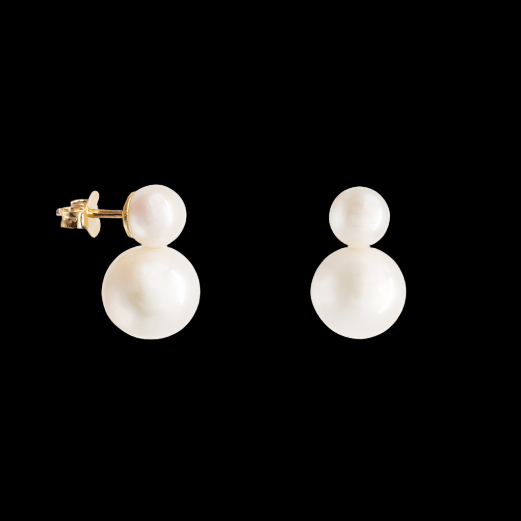 Double Creamy Earrings