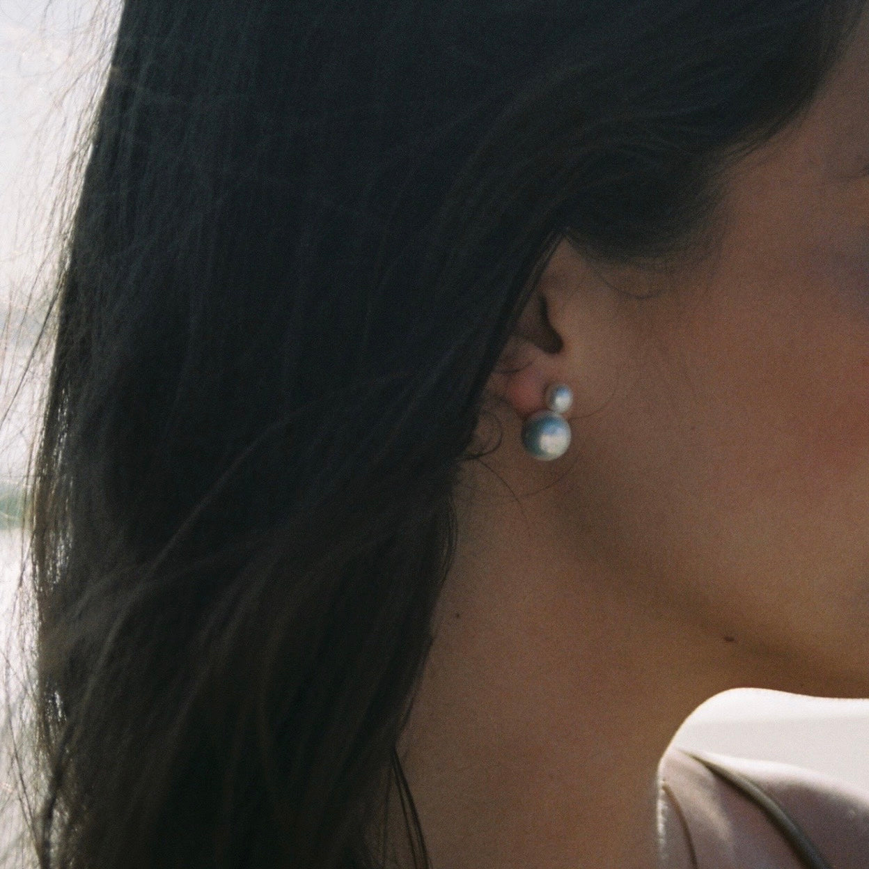 Double Creamy Earrings