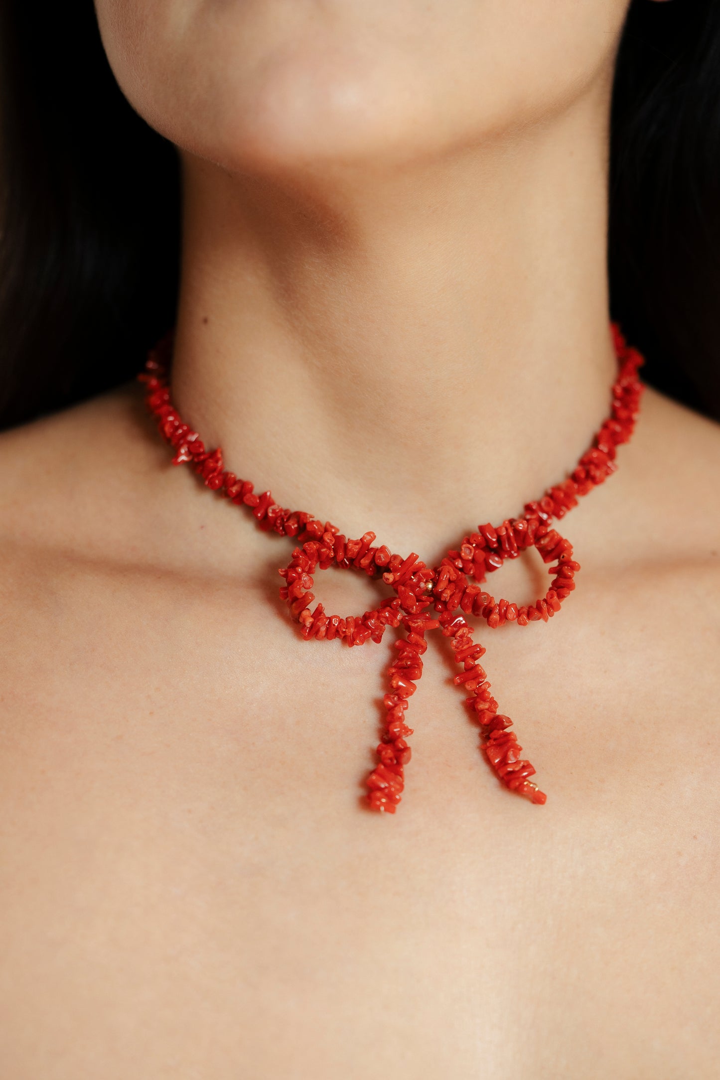 CORALLINA FIOCCHETTINA- collana con corallo rosso