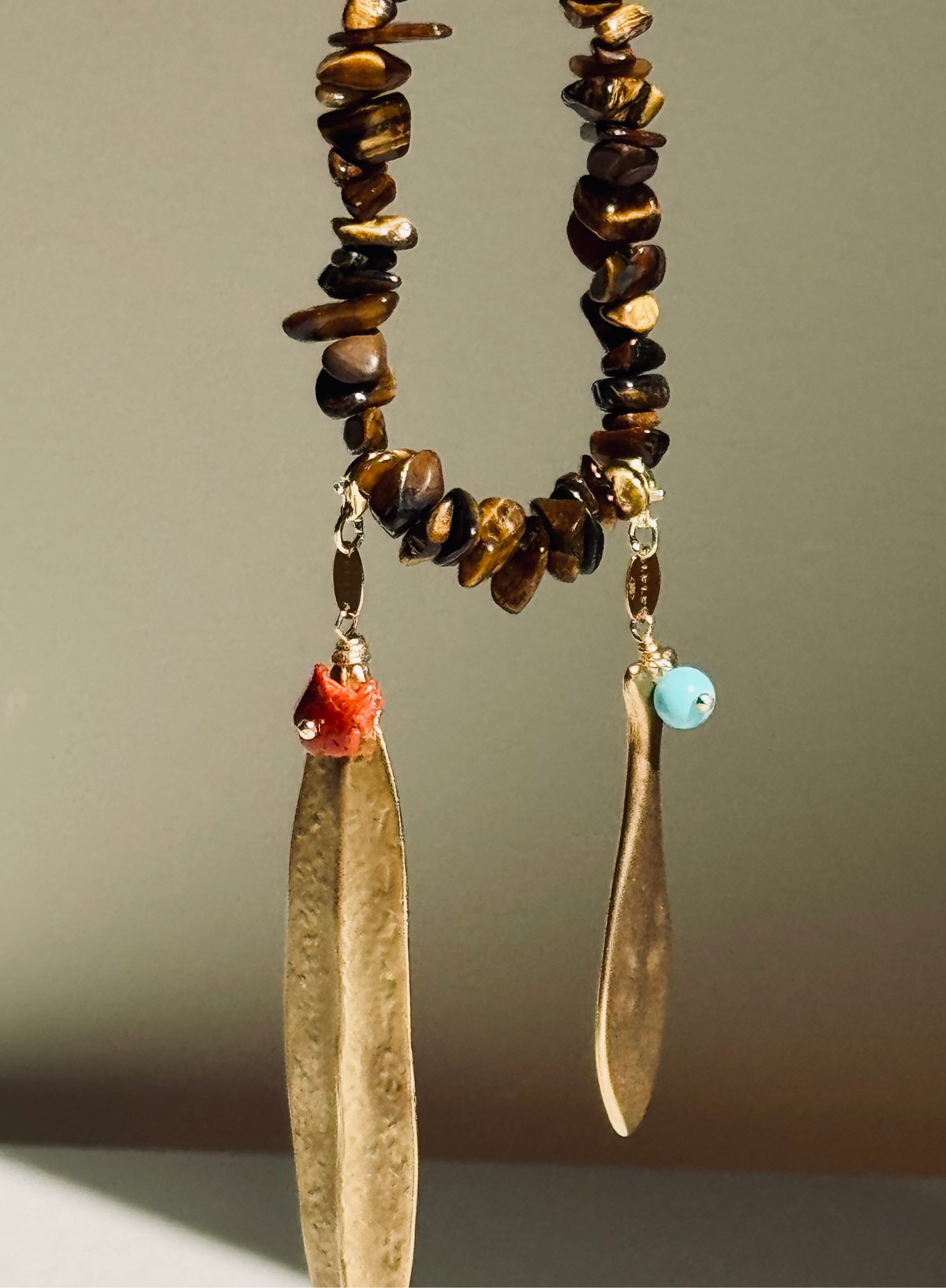 Occhio Di Tigre Chips Necklace
