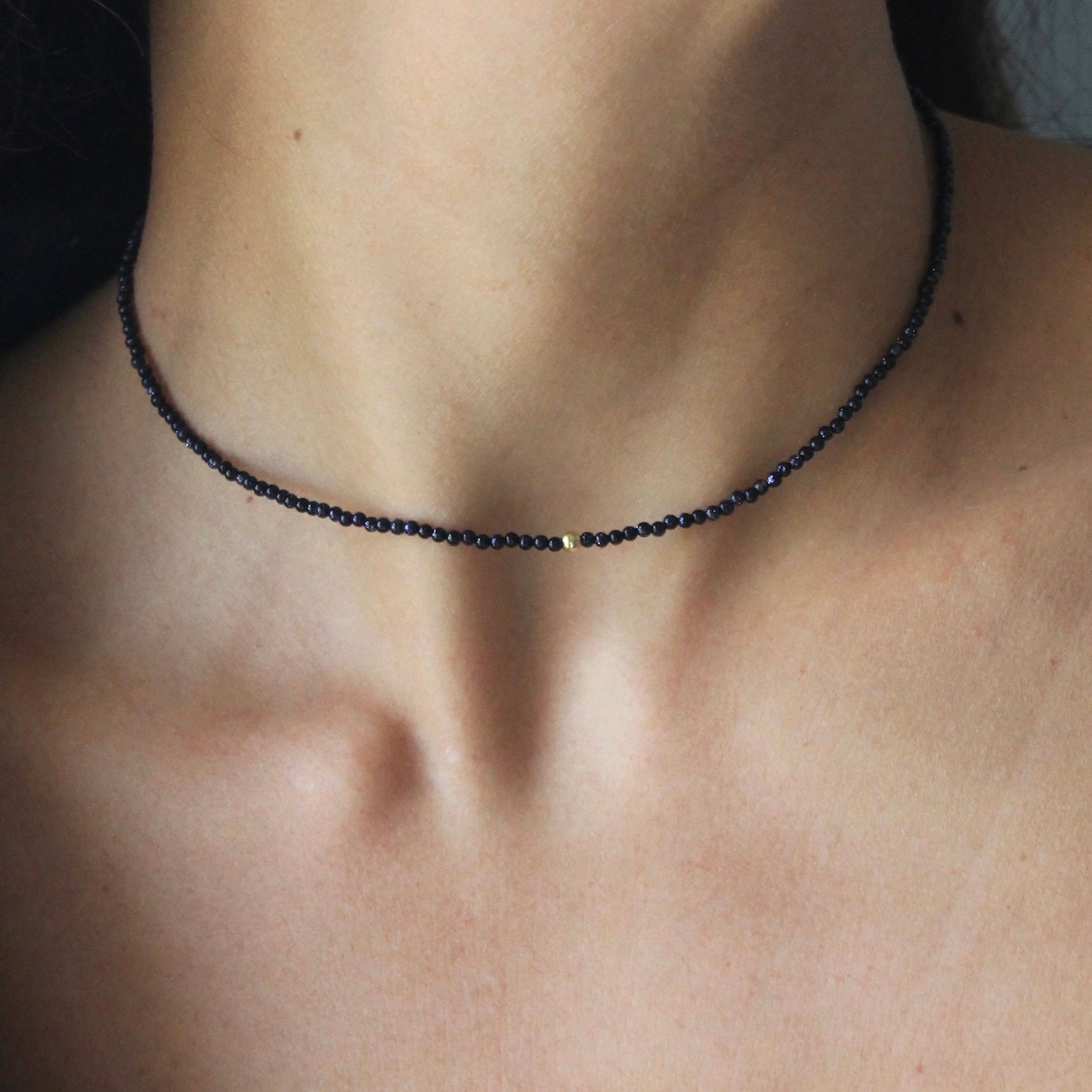 MINI BOLLICINA- Choker di pietre naturali