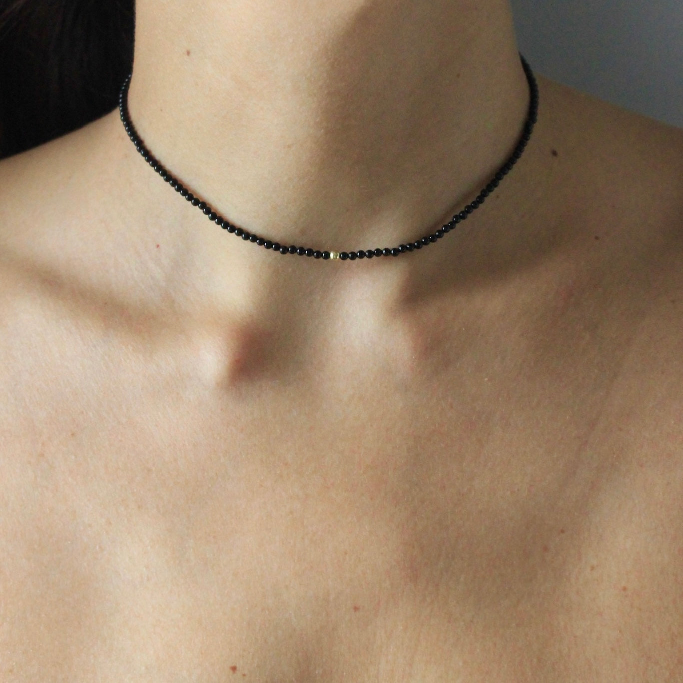 MINI BOLLICINA- Choker di pietre naturali