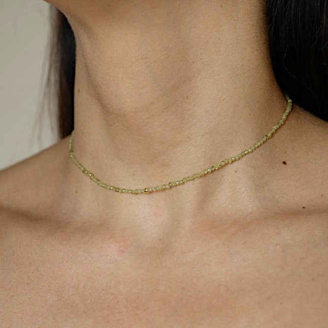 MINI BOLLICINA- Choker di pietre naturali
