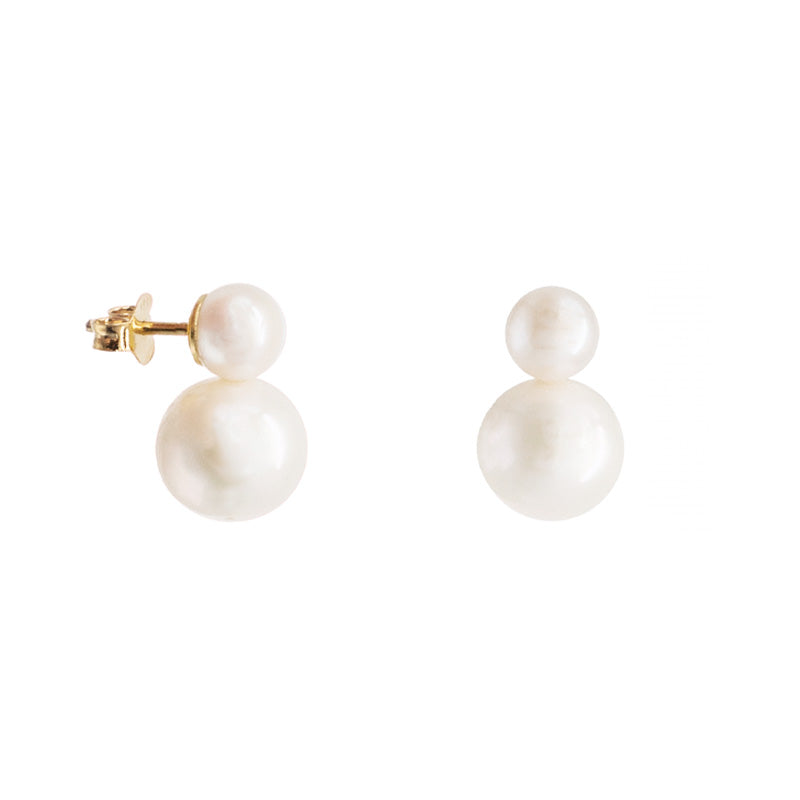 Double Creamy Earrings