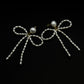 BIG BOW- Orecchini fiocco con perle