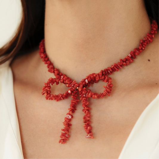CORALLINA FIOCCHETTINA- collana con corallo rosso