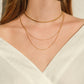 LUCE- Collana in argento dorato