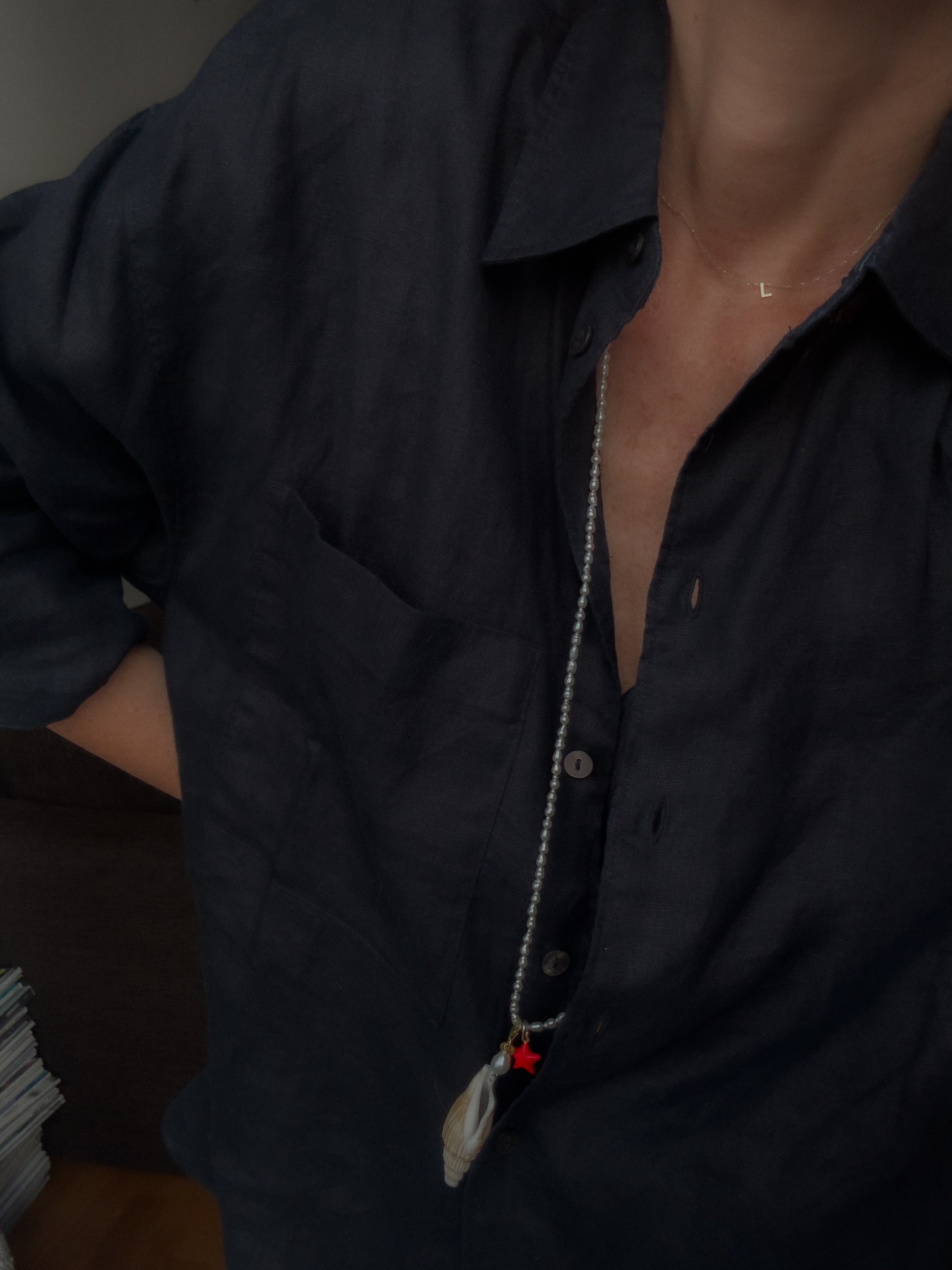 RIVA NECKLACE SILVER 75CM