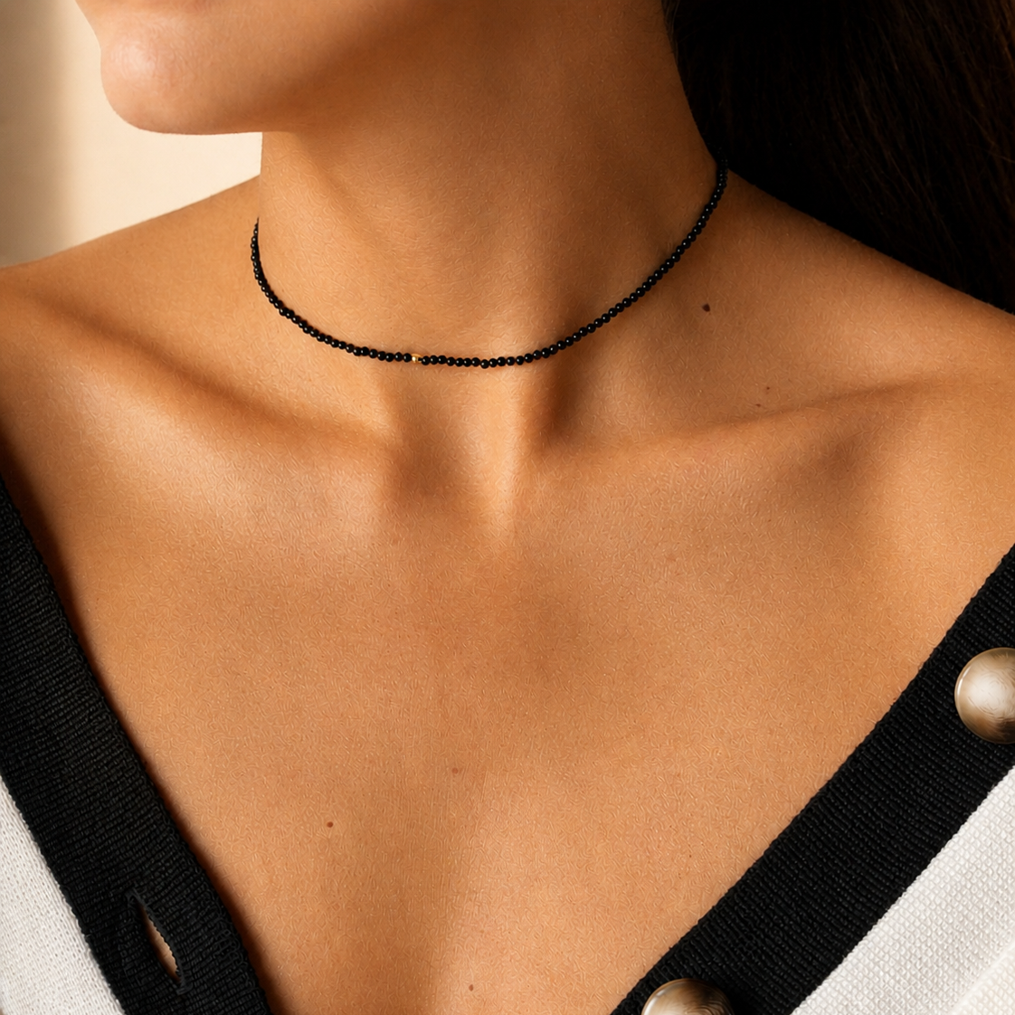 Collana Mini Bollicina Onice