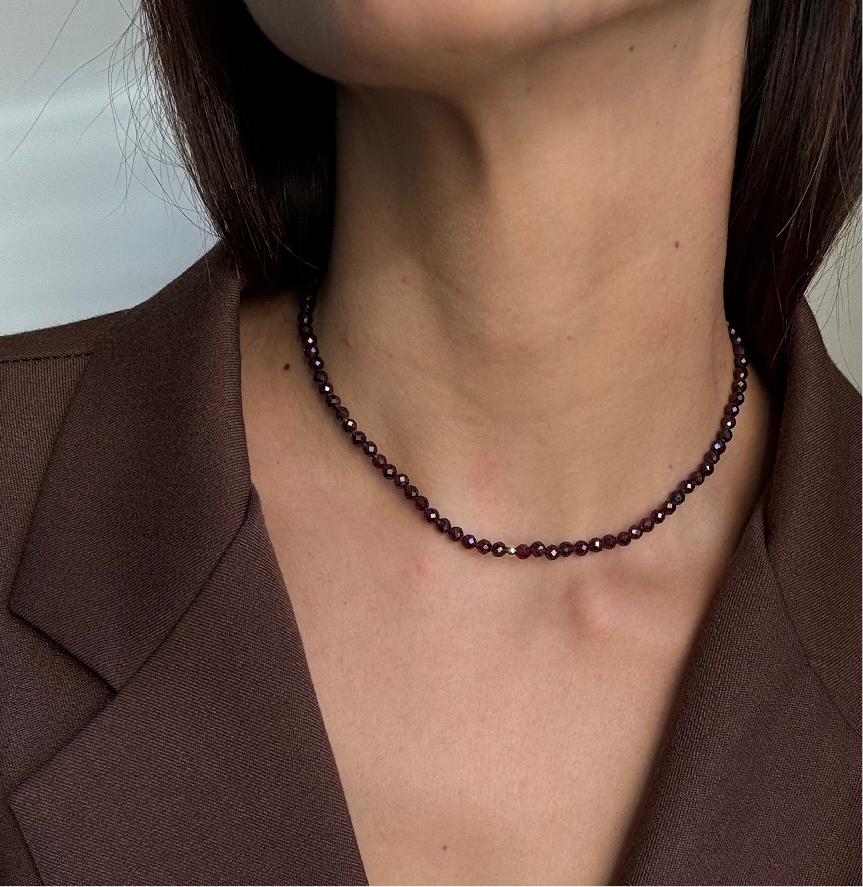 POMEGRANATE - choker granato e oro