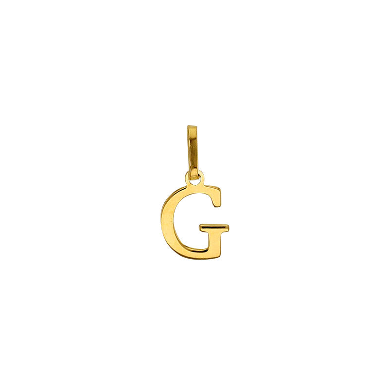 WITH ME- Charm lettera in oro 9k Pre order