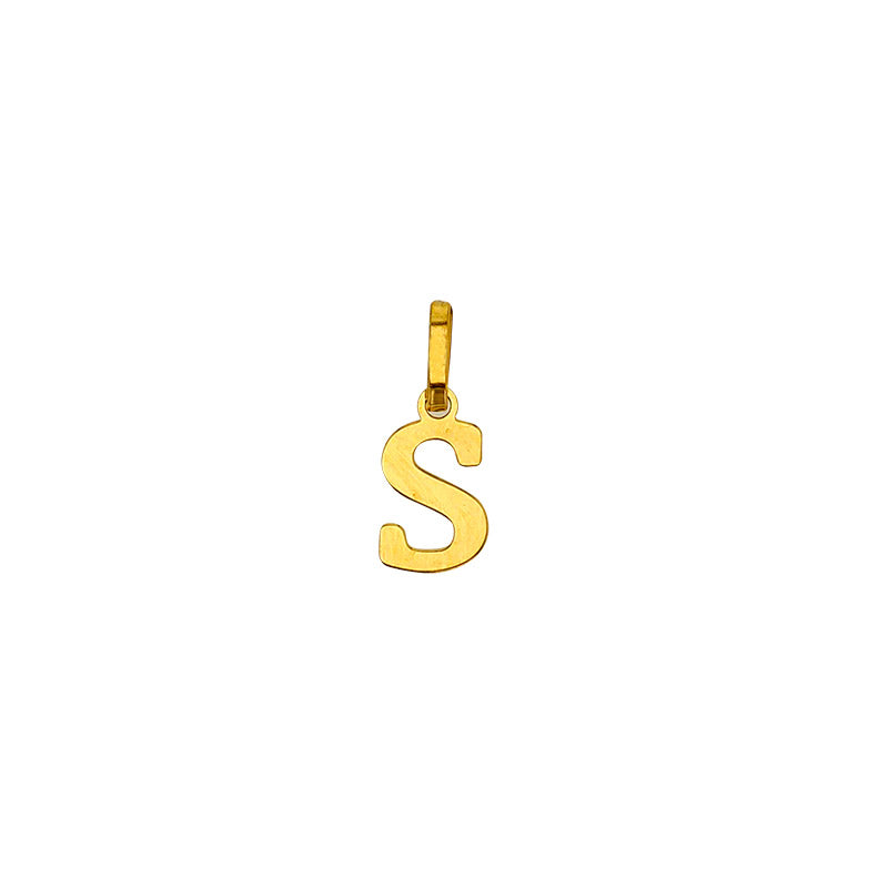WITH ME- Charm lettera in oro 9k Pre order