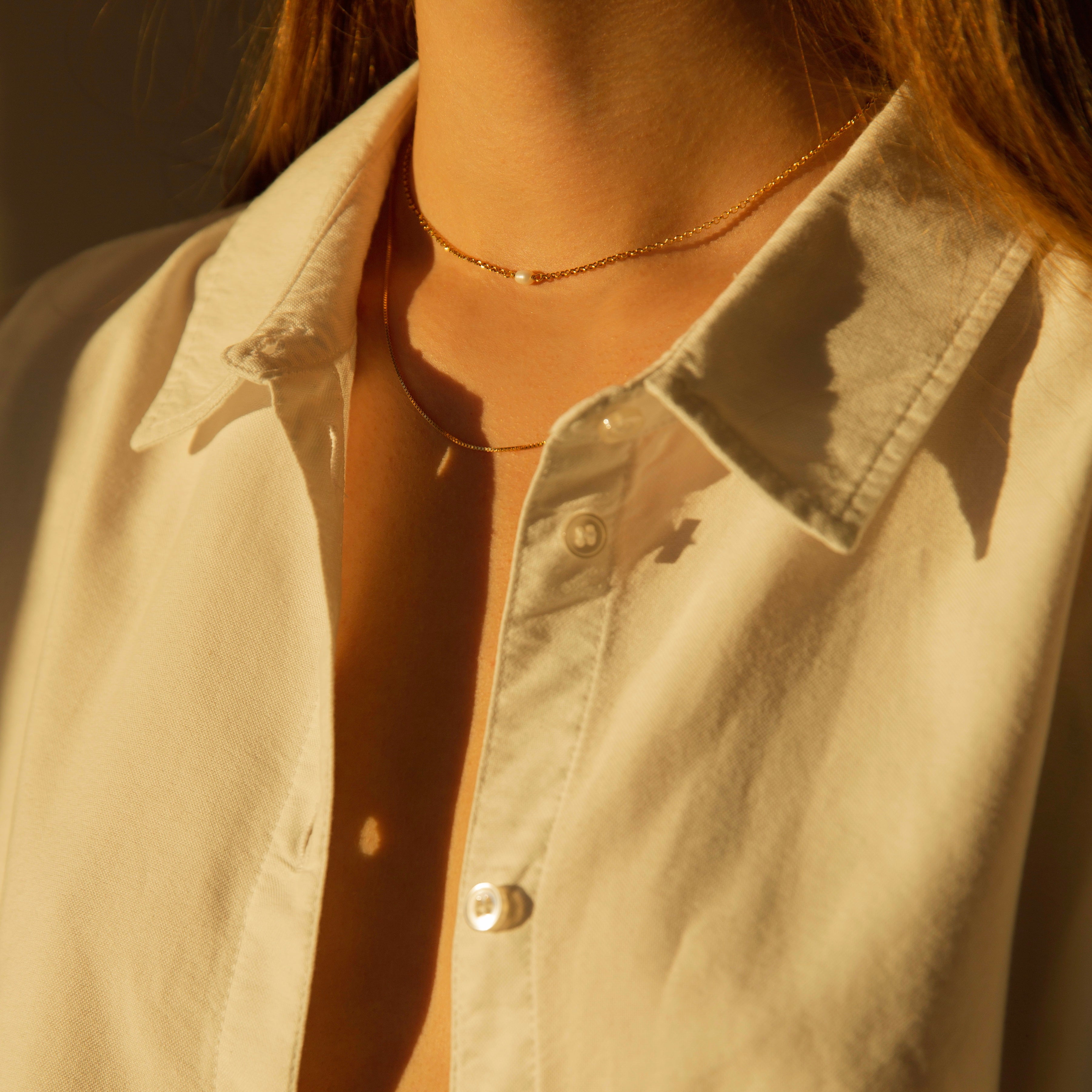 PETALI- Choker con perle naturali