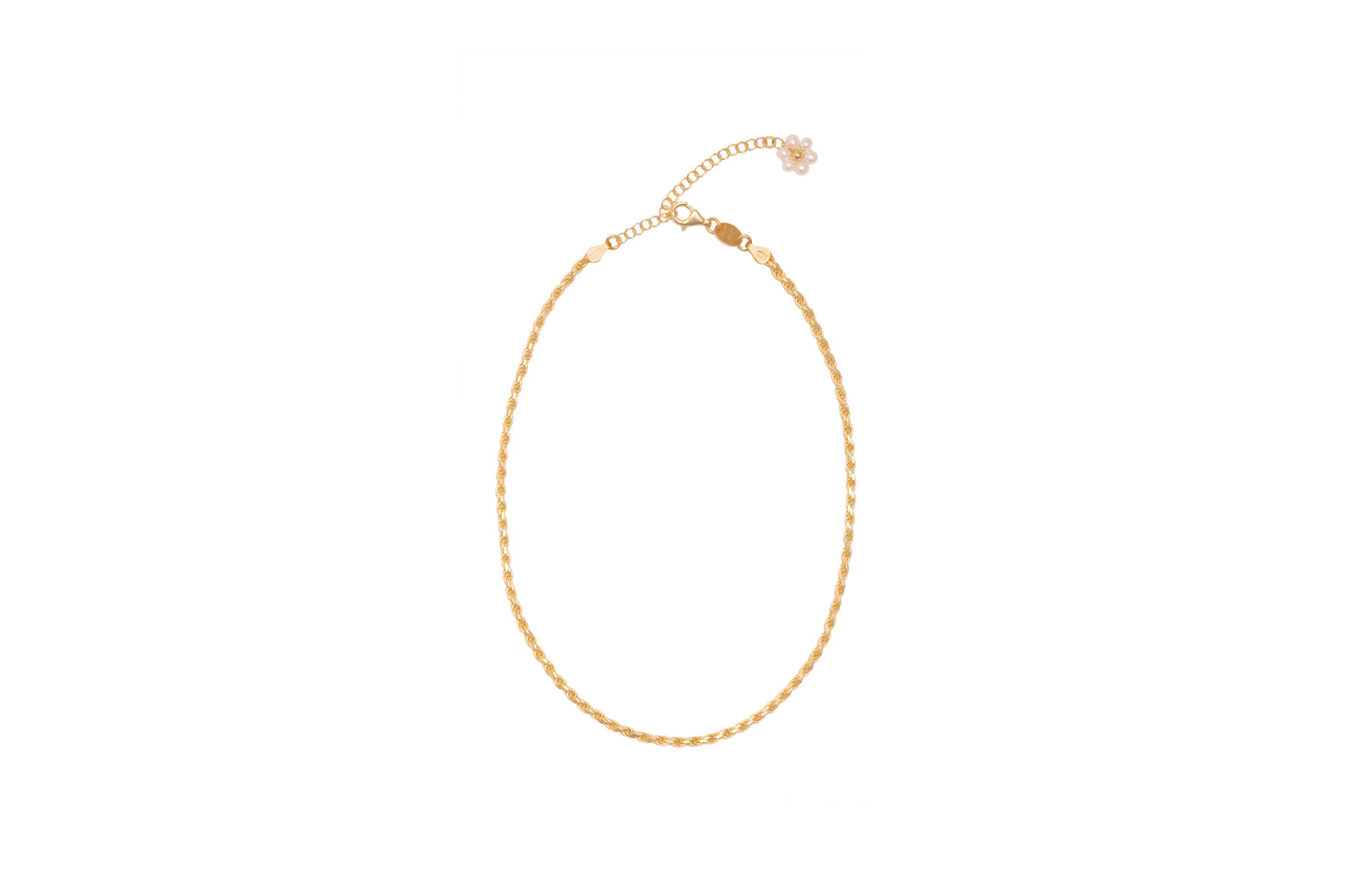 LUCE- Collana in argento dorato