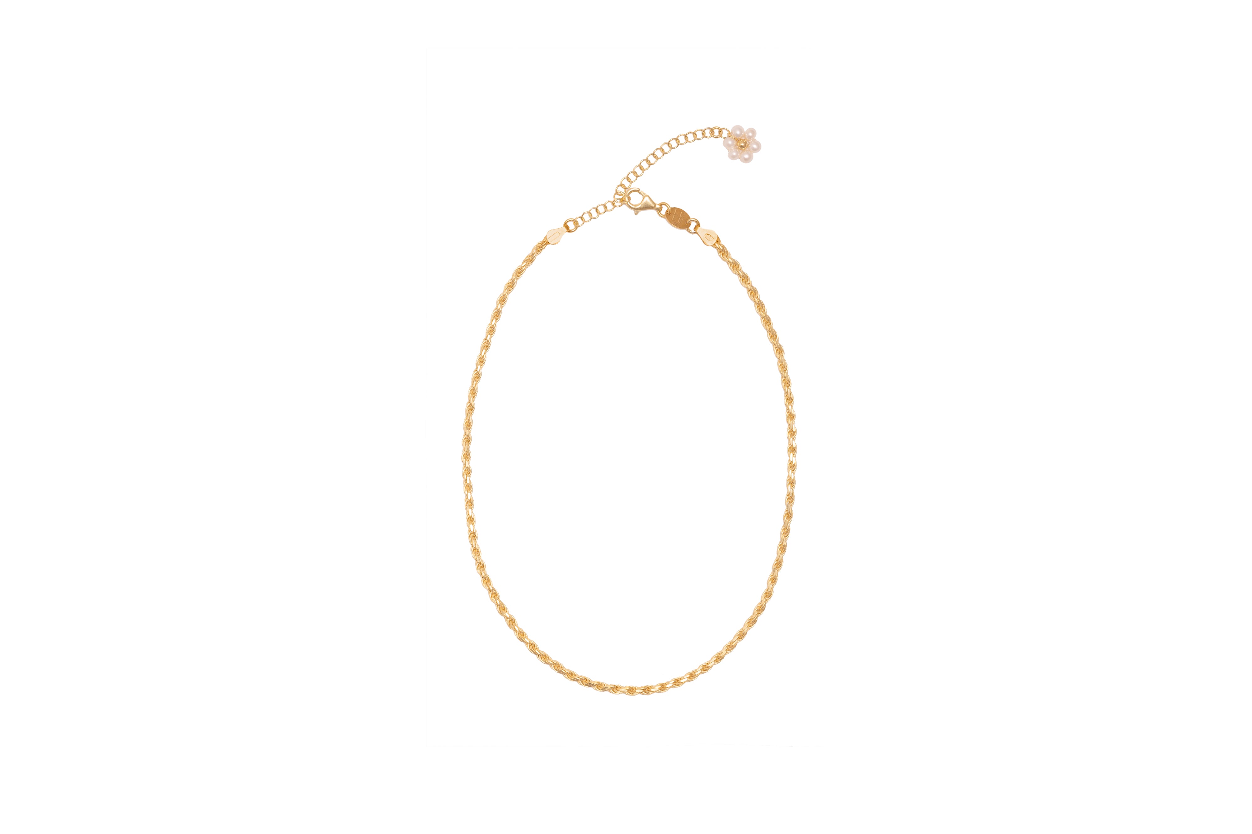 LUCE- Collana in argento dorato